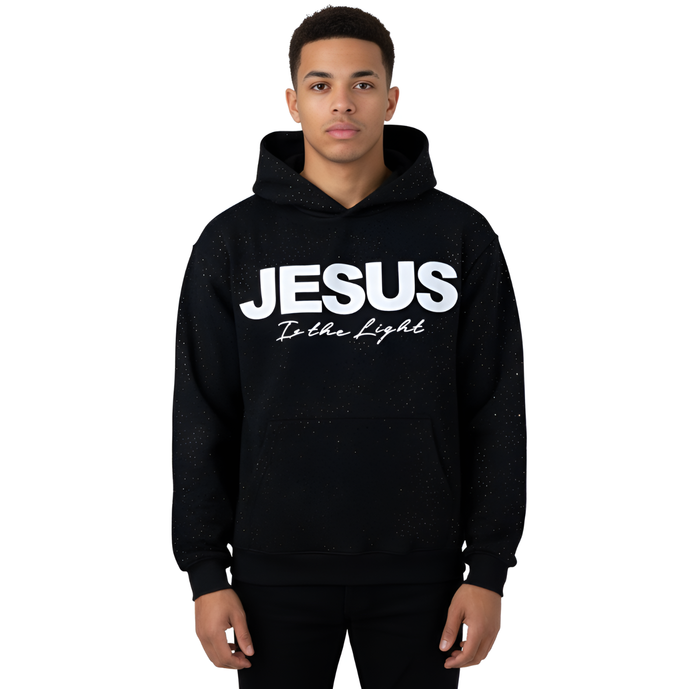 Jesus Is The Light Printed Hoodie