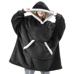 Black Blanket Hoodie