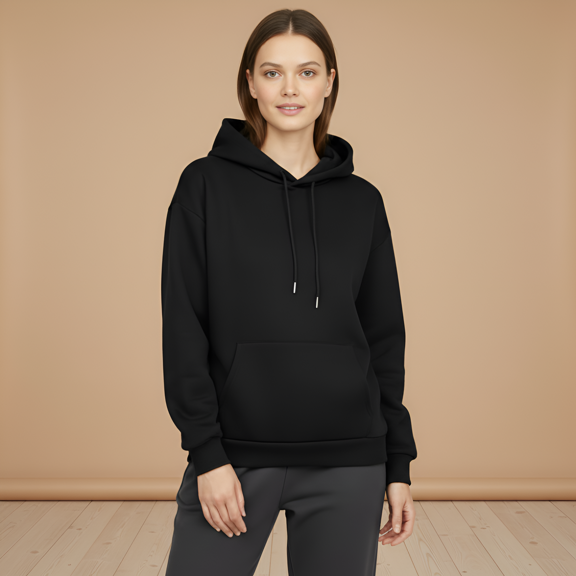 Oversized Highland Cow Graphic Hoodie