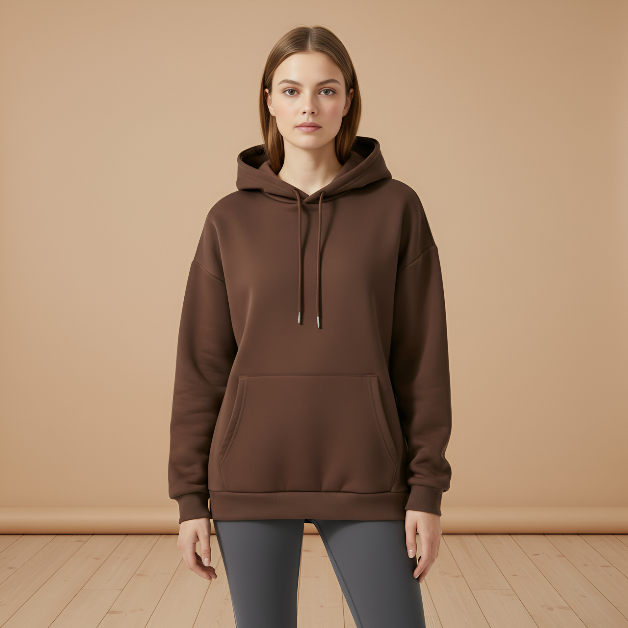 Oversized Highland Cow Graphic Hoodie