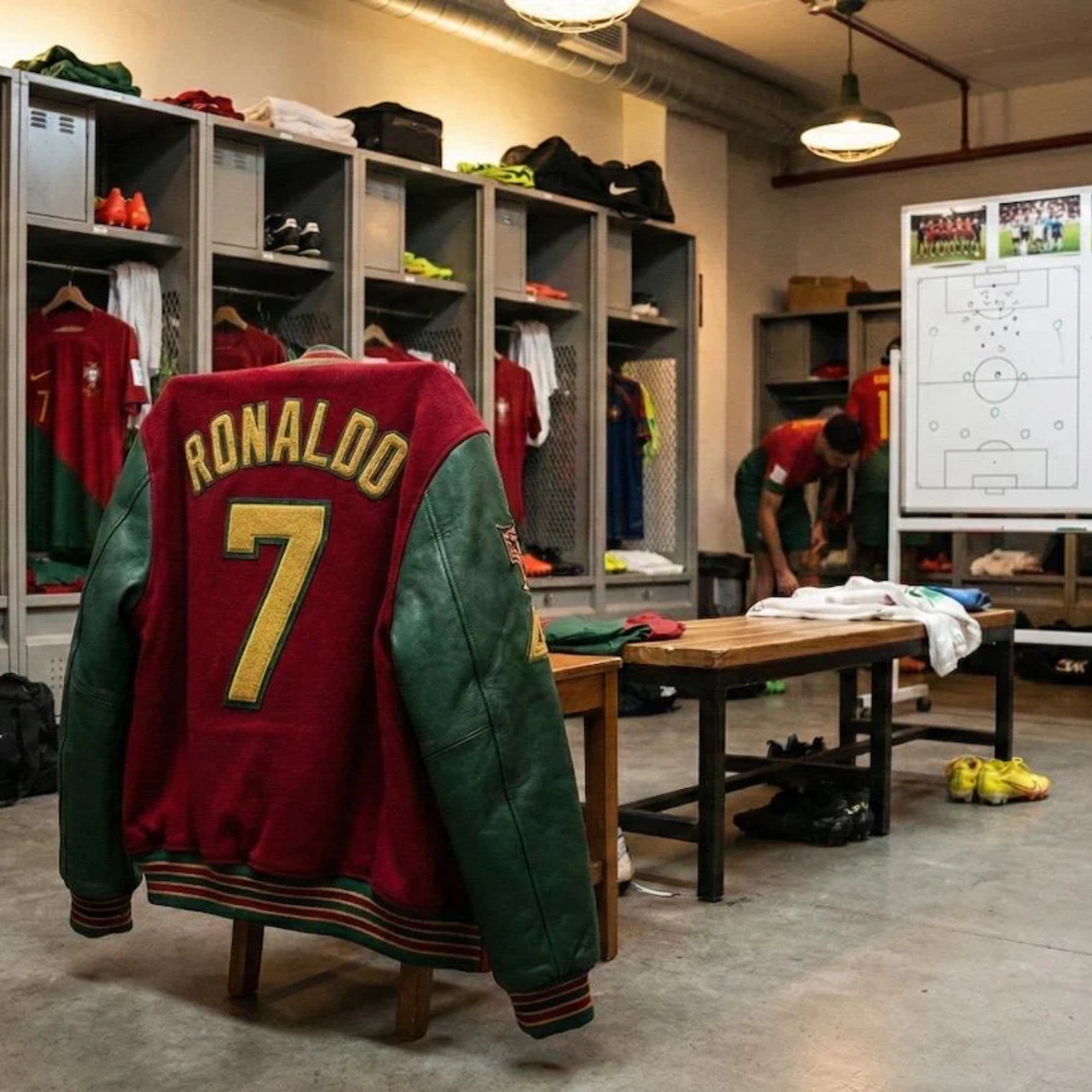 Portugal Themed Christiano Ronaldo Varsity Jacket