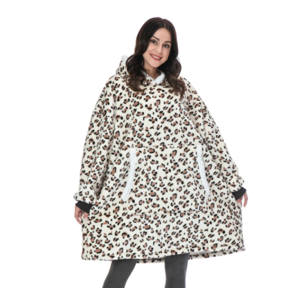 The Soft Animal Print Blanket Hoodie-Soco Hoodie