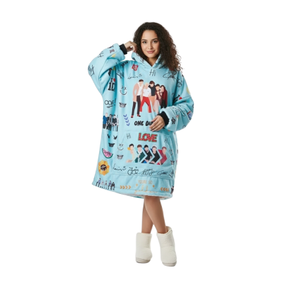 One Direction Printed Oversized Hoodie Blanket