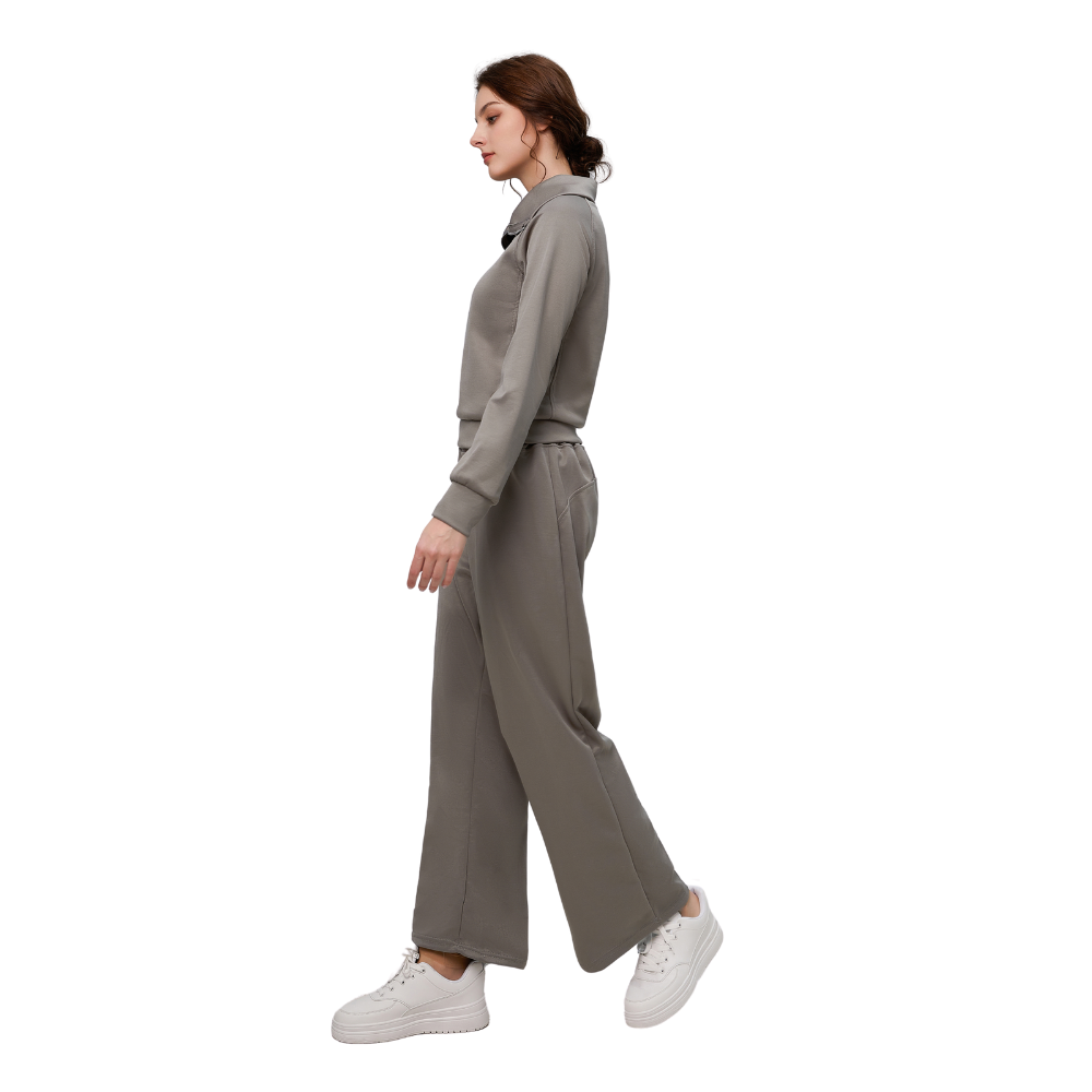 Solid Color Loungewear Set For Women-Soco Hoodie