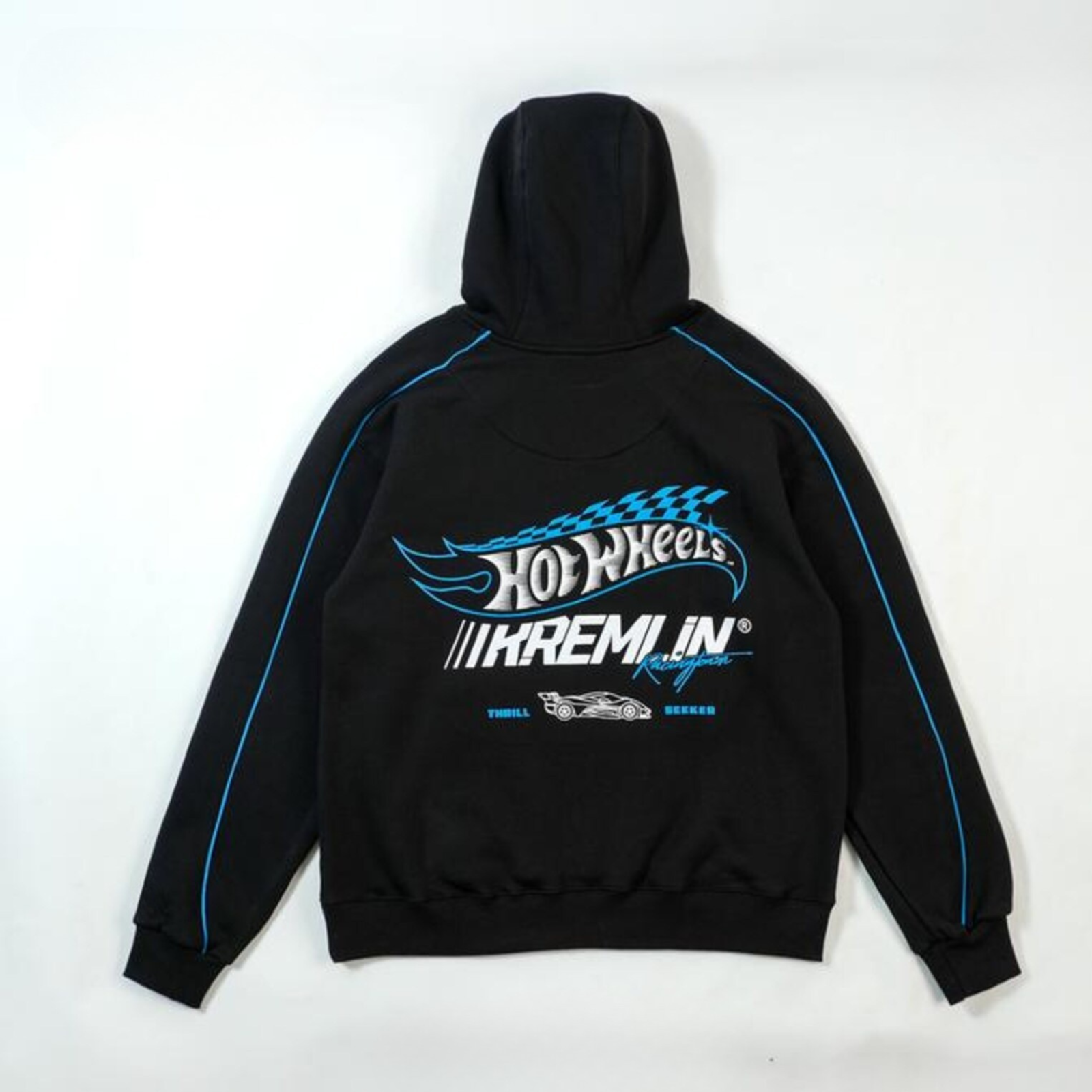 Hot Wheels x KRMLN Embroidered Sukajan Bomber Racing Jacket Pullover Hoodie
