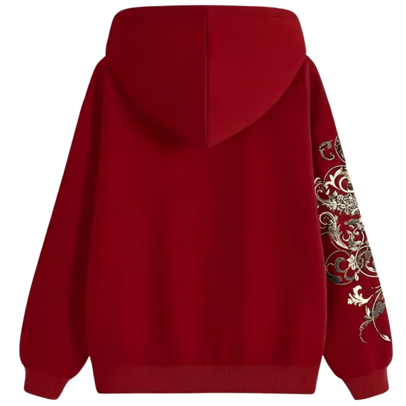 Women Gothic Angel Wings and Cross Graphic Hoodie