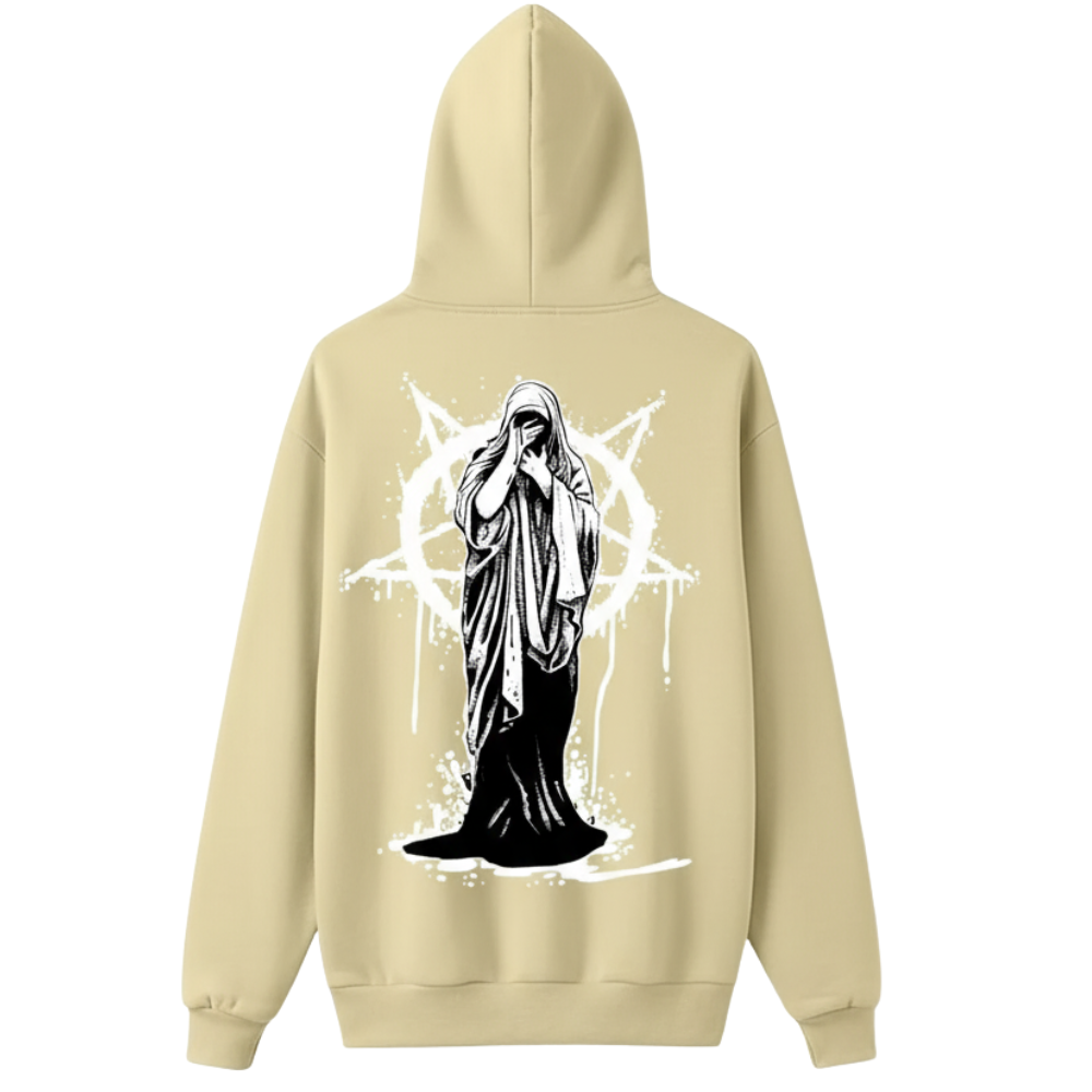 Casual Hoodie With Geometric Print