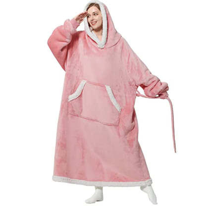 Oversized Split Long Flannel Loose Fleece Sweatshirt For Winters-Soco Hoodie