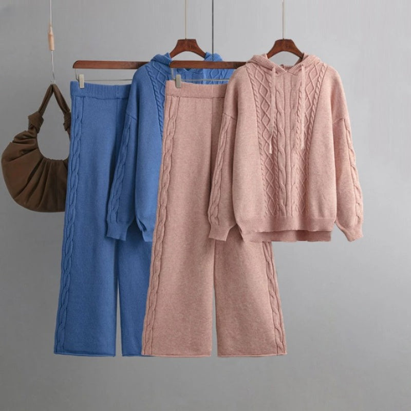 Women's Winter Thick Two Piece Set-Soco Hoodie