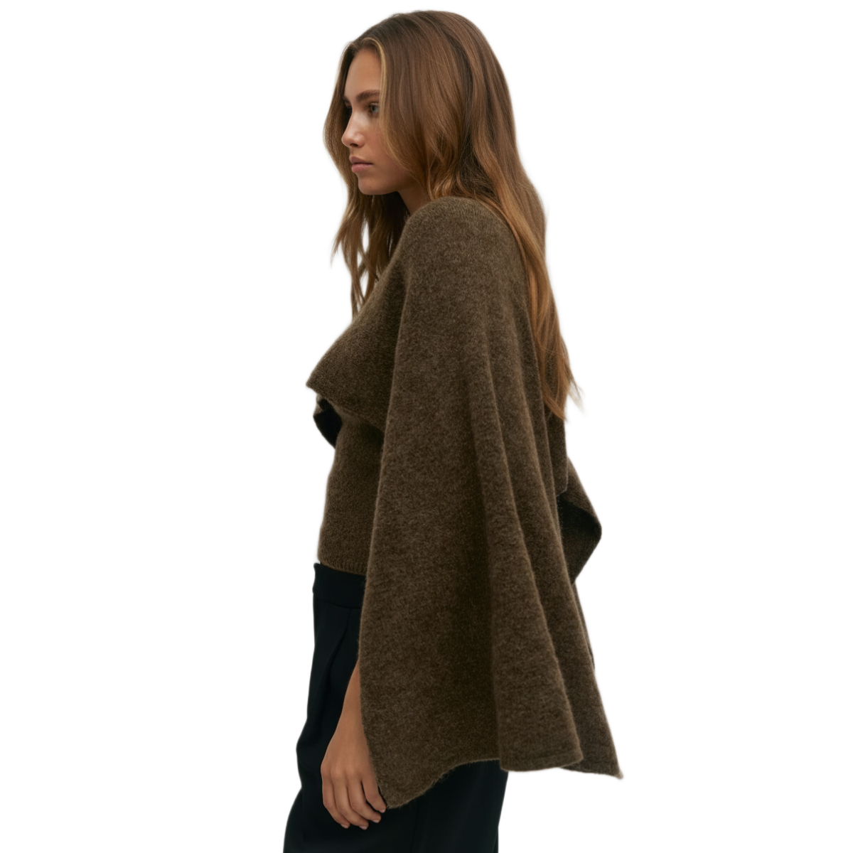 Knitted Cape Top for Women