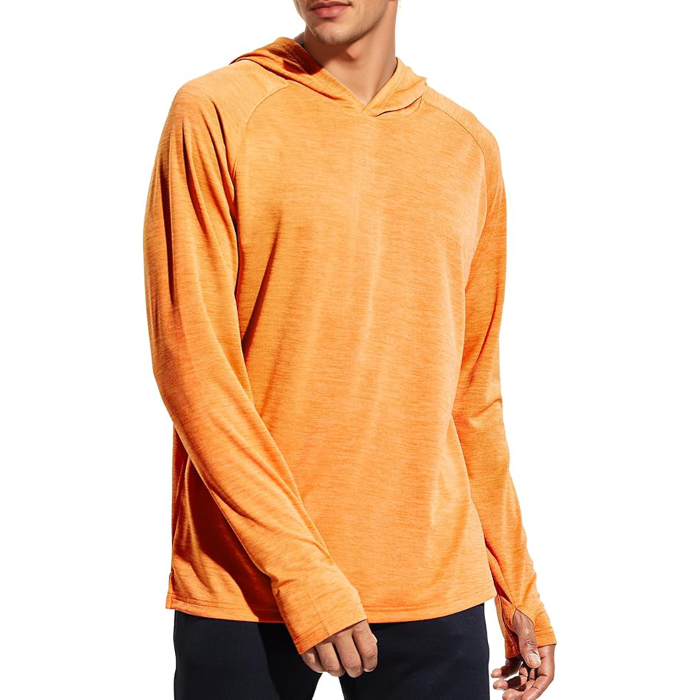 Mens UPF 50 Plus Sun Protection Long Sleeve Hoodie