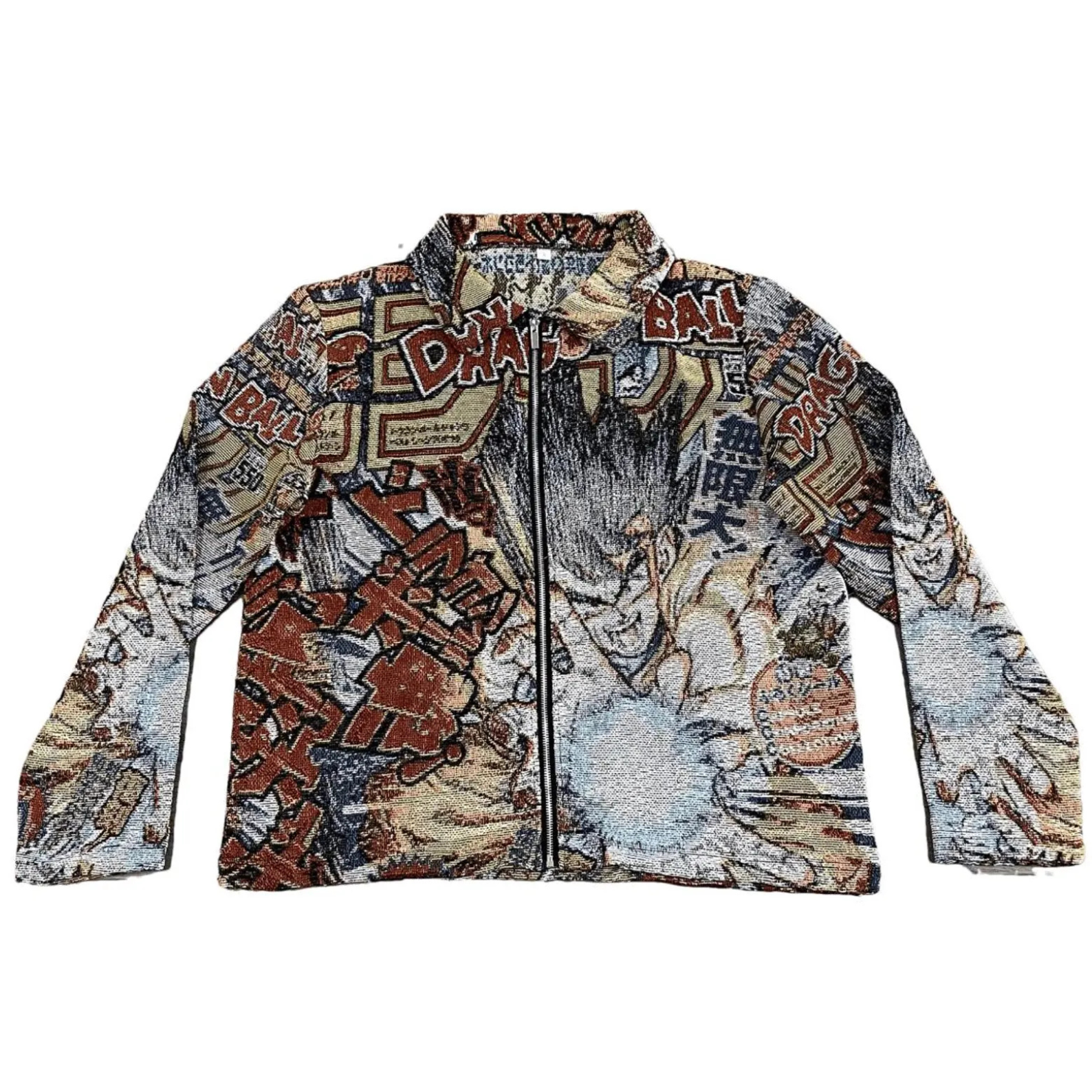Dragonball Son Goku Kamehameha Vintage Tapestry Jacket