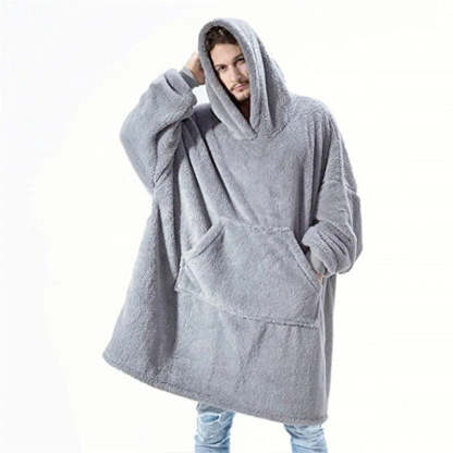 Winter Oversize Hoodies Blanket With Sleeves-Soco Hoodie