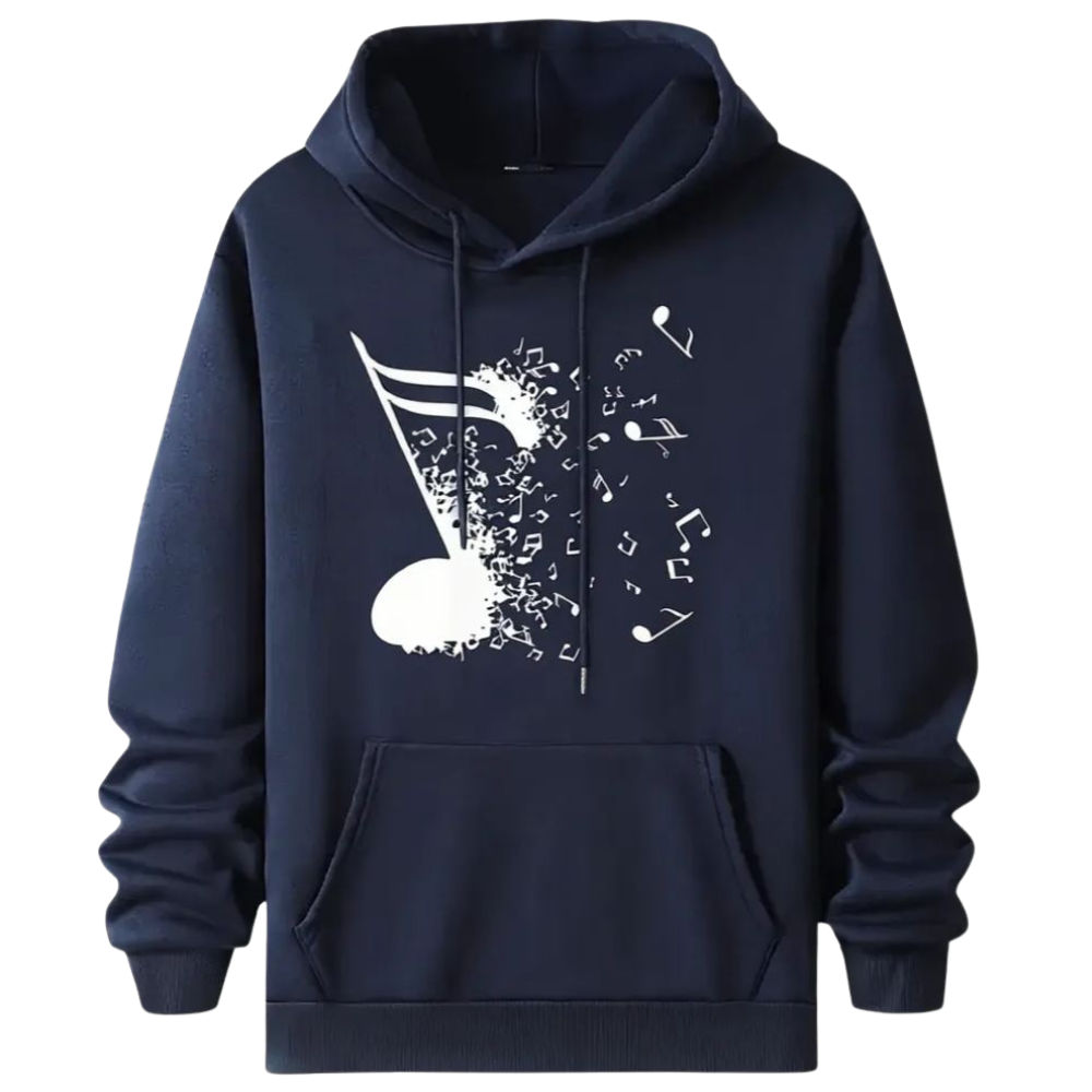 Music Note Trendy Pattern Hoodie