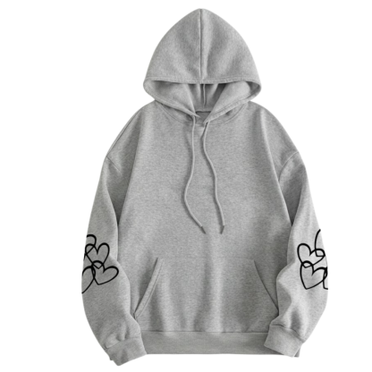 Oversized Highland Cow Print Hoodie For Women