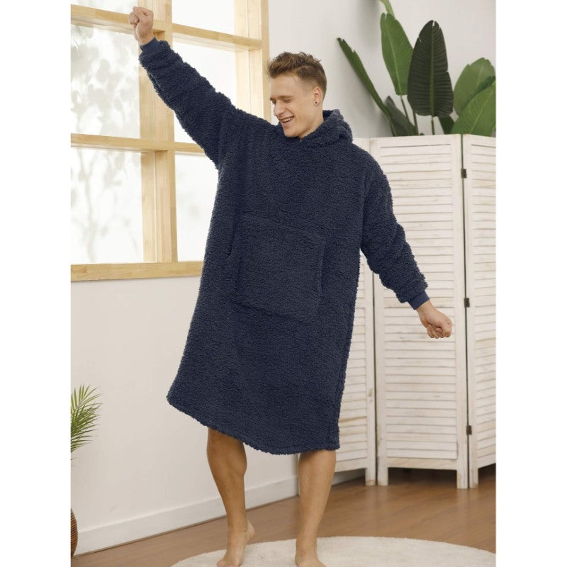 Long Warm Sherpa Fleece Sweatshirts Hoodie-Soco Hoodie