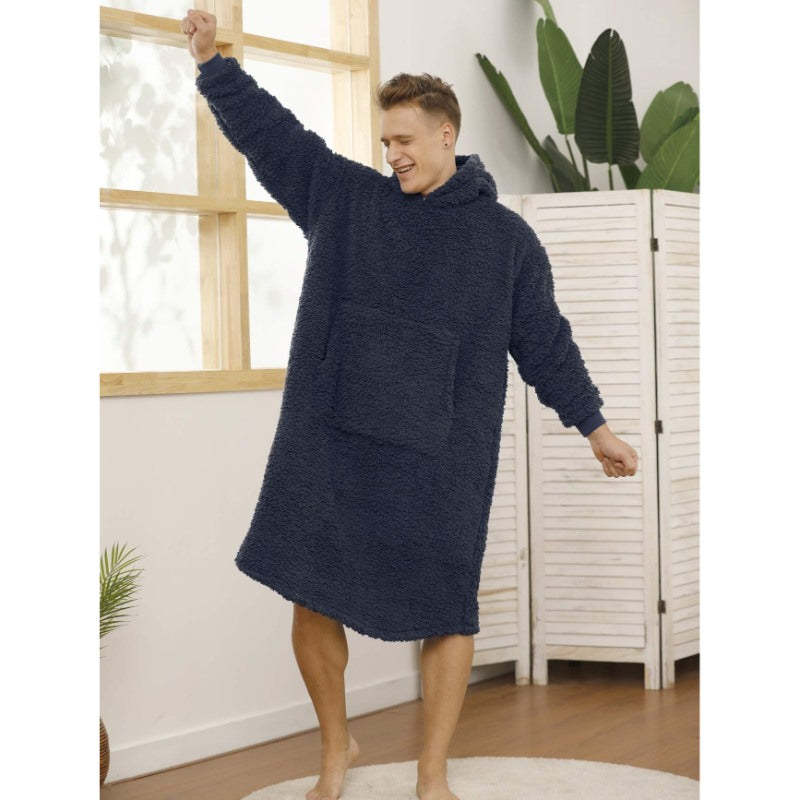 Long Warm Sherpa Fleece Sweatshirts Hoodie-Soco Hoodie