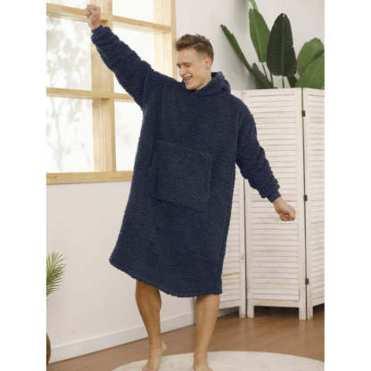 Long Warm Sherpa Fleece Sweatshirts Hoodie-Soco Hoodie