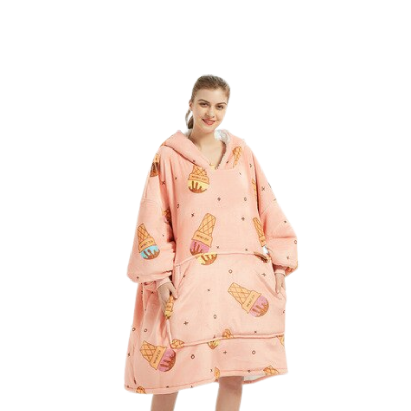 The Luminous Pattern Blanket Hoodie-Soco Hoodie
