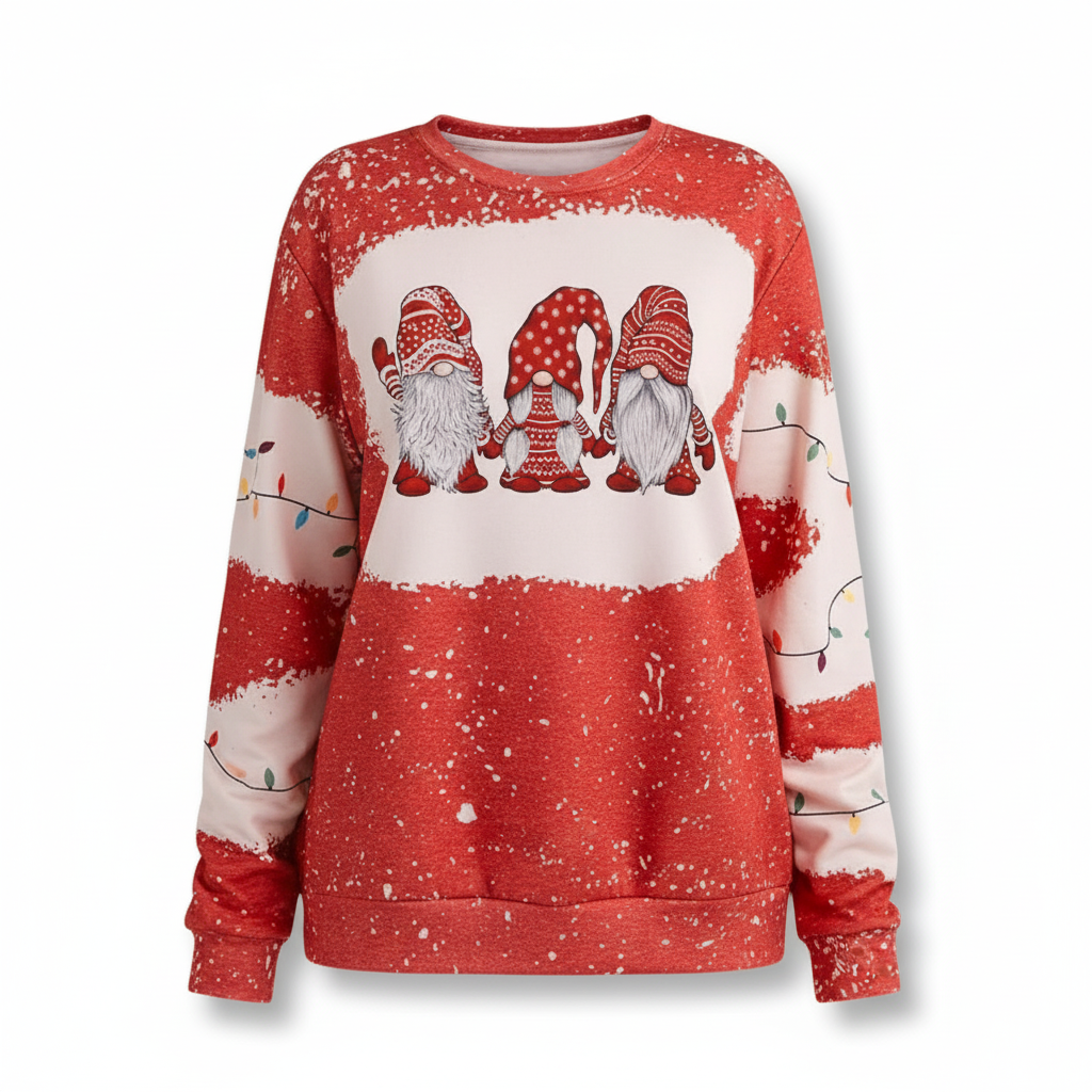 Gnomes Santa Ugly Christmas Sweater For Women