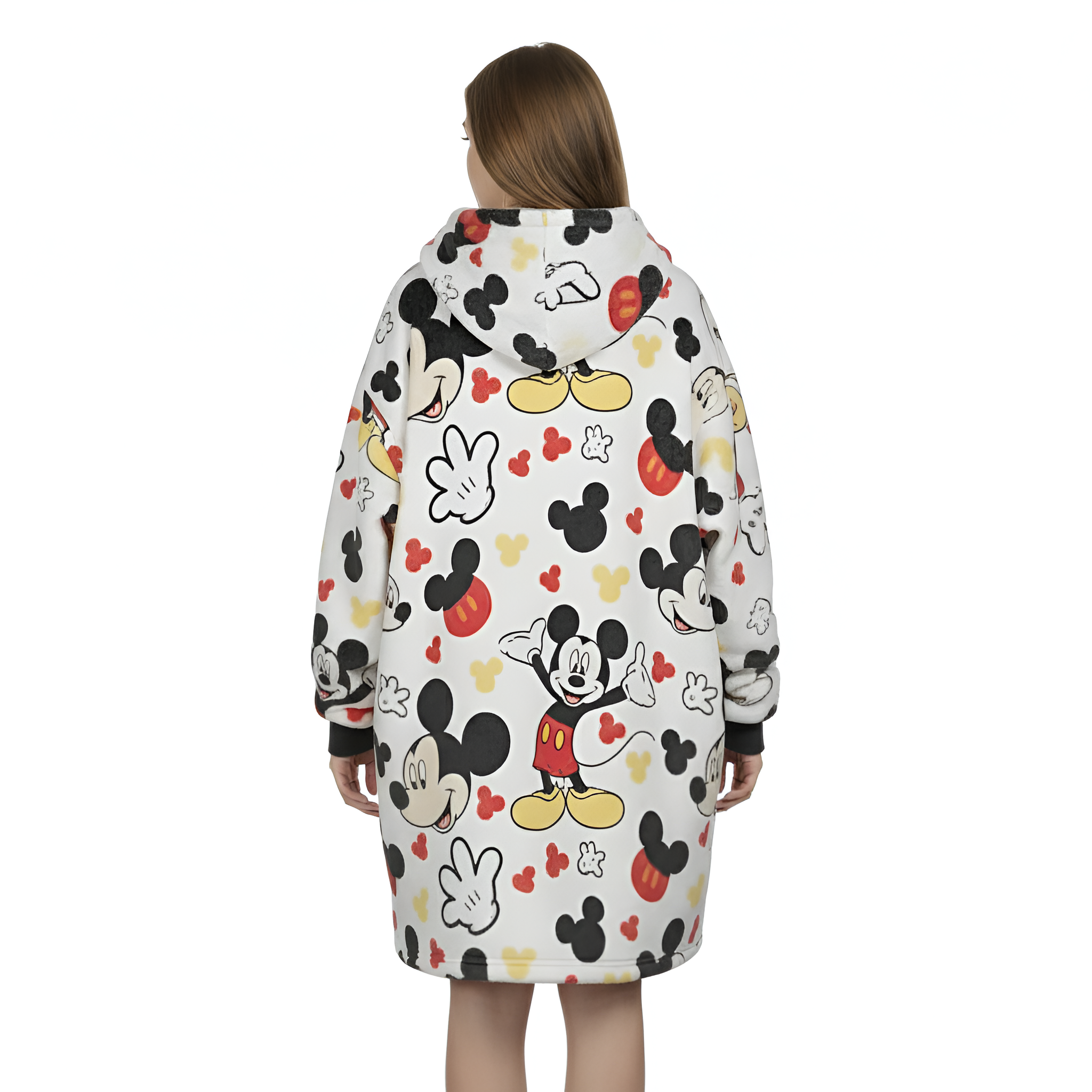 Mickey Mouse Themed Oversized Wearable Fleece Blanket Hoodie