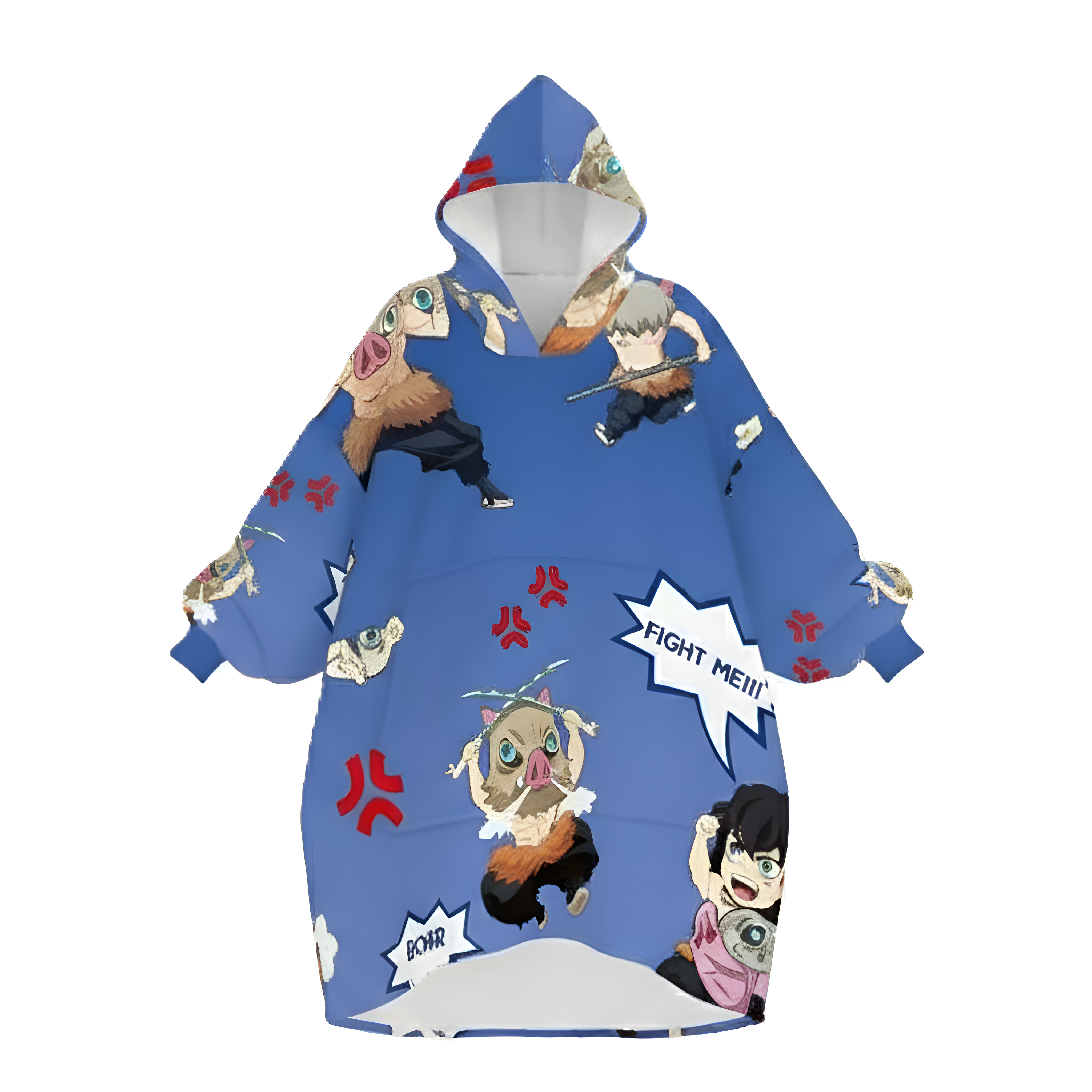 Anime Inspired Cozy Oversized Blanket Hoodie