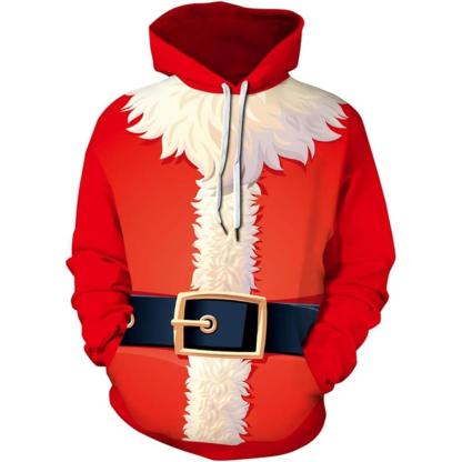 Funny Santa Claus All Over Print Hoodie