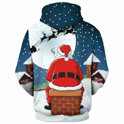 Christmas All Over Print 3D Graphic Long Sleeve Hoodie