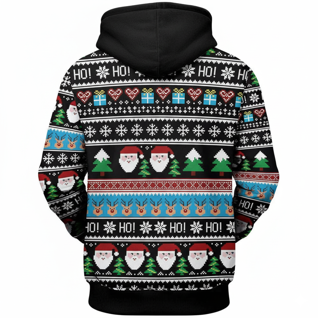 Christmas All Over Print 3D Graphic Long Sleeve Hoodie