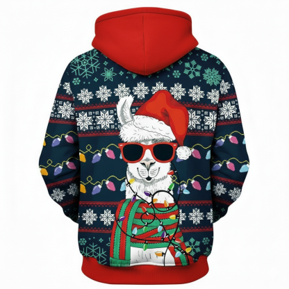 Christmas All Over Print 3D Graphic Long Sleeve Hoodie