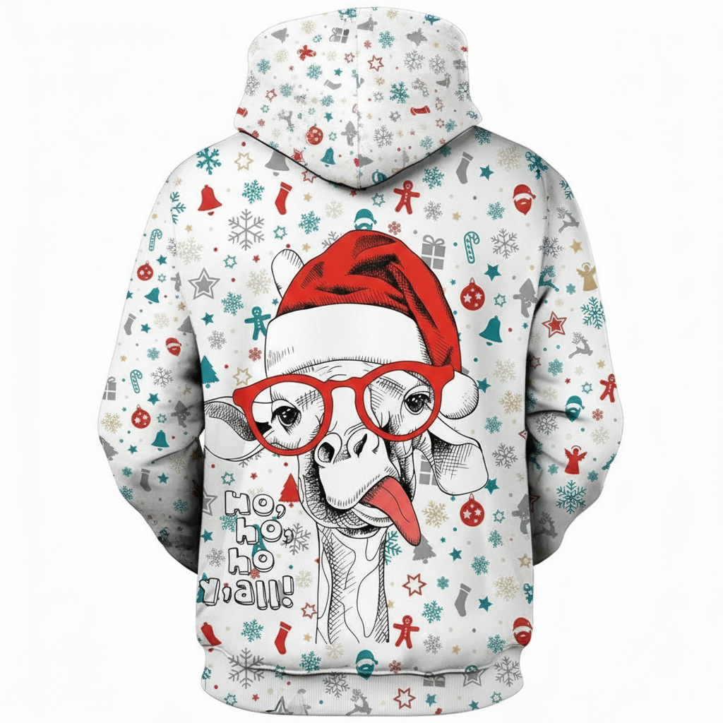 Christmas All Over Print 3D Graphic Long Sleeve Hoodie