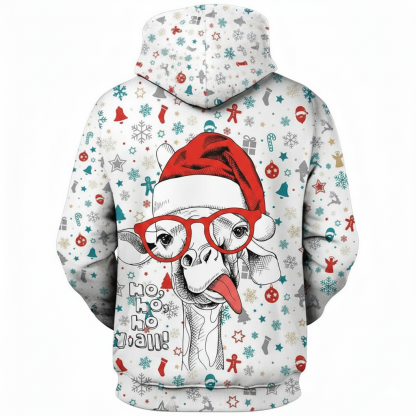 Christmas All Over Print 3D Graphic Long Sleeve Hoodie