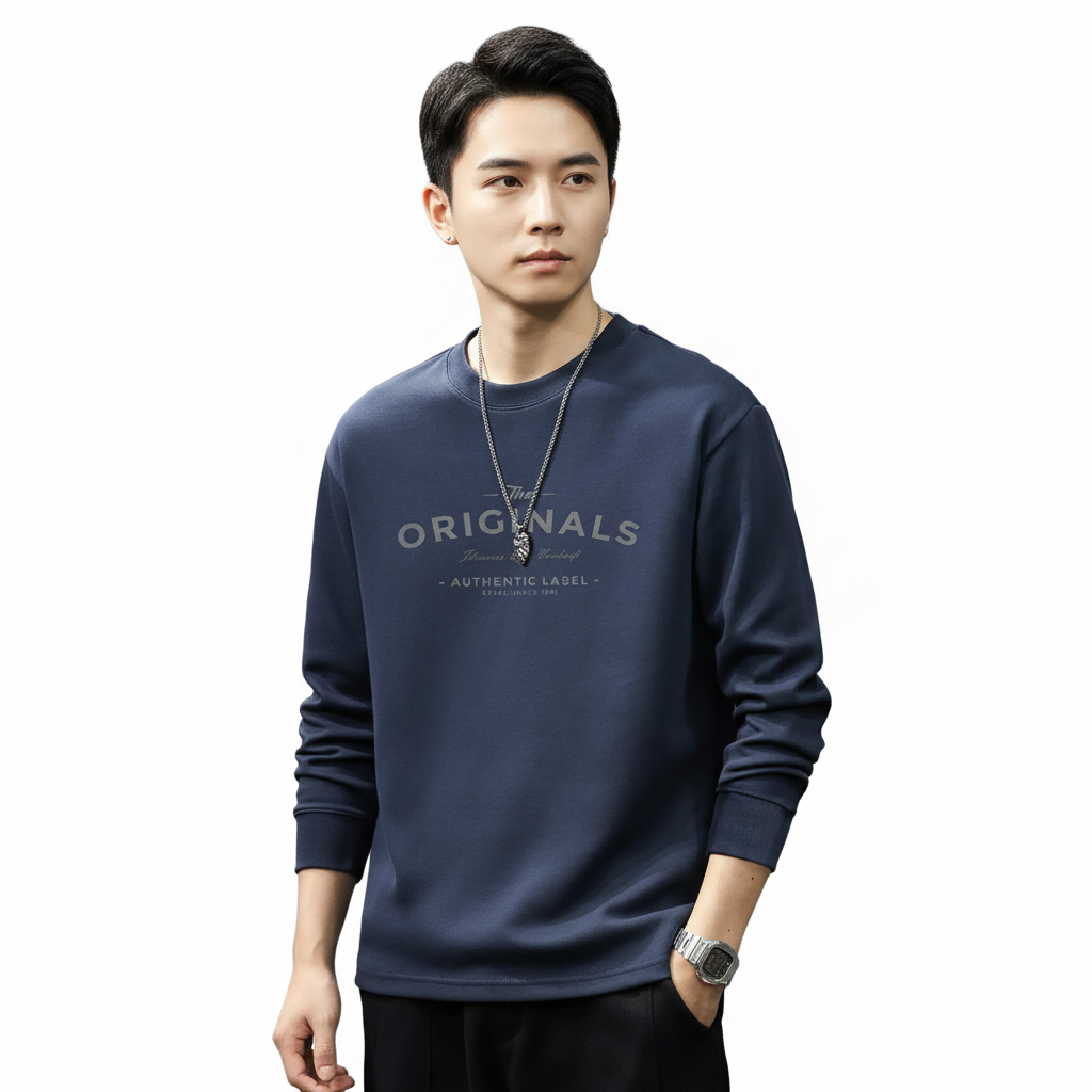 Men Casual Long Sleeve T Shirt