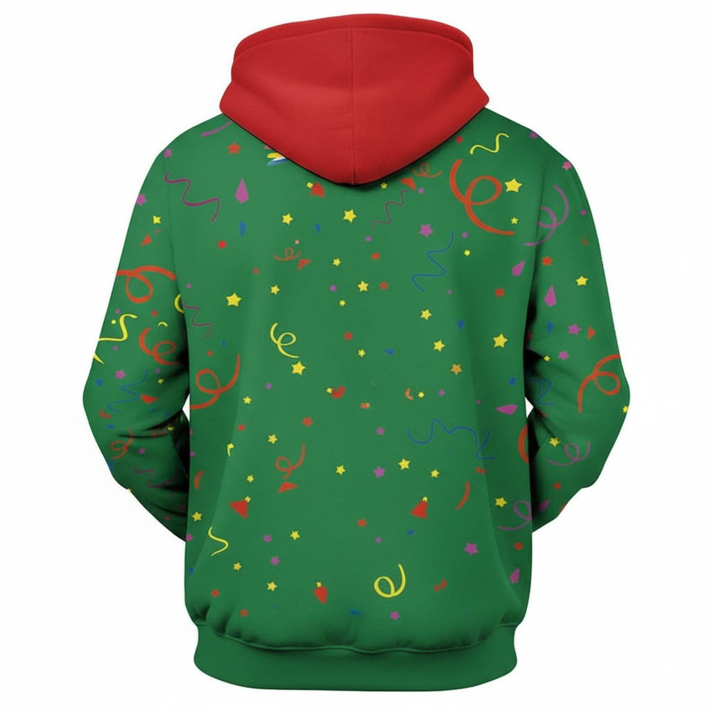 Christmas All Over Print 3D Graphic Long Sleeve Hoodie