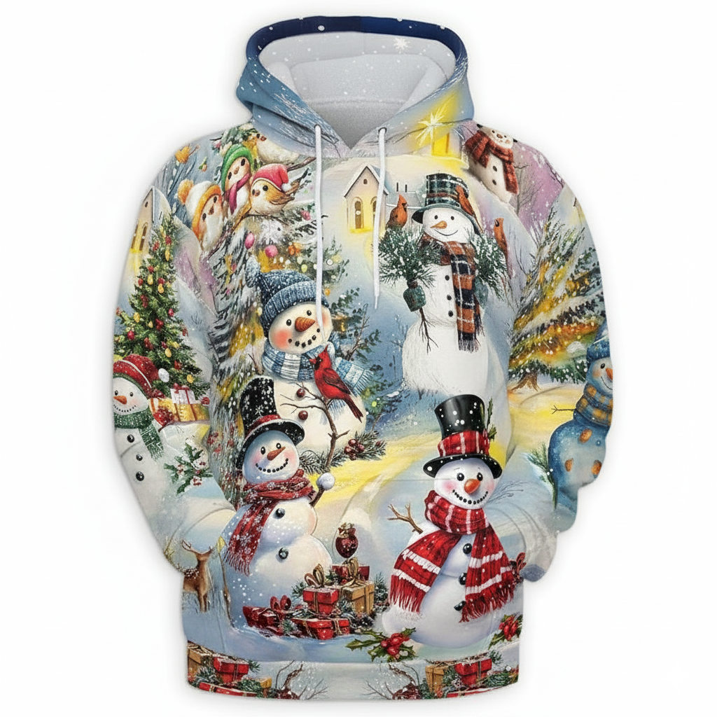 All Over Print Santa Costume Christmas Hoodie with Front Pocket