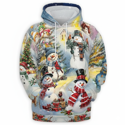 All Over Print Santa Costume Christmas Hoodie with Front Pocket