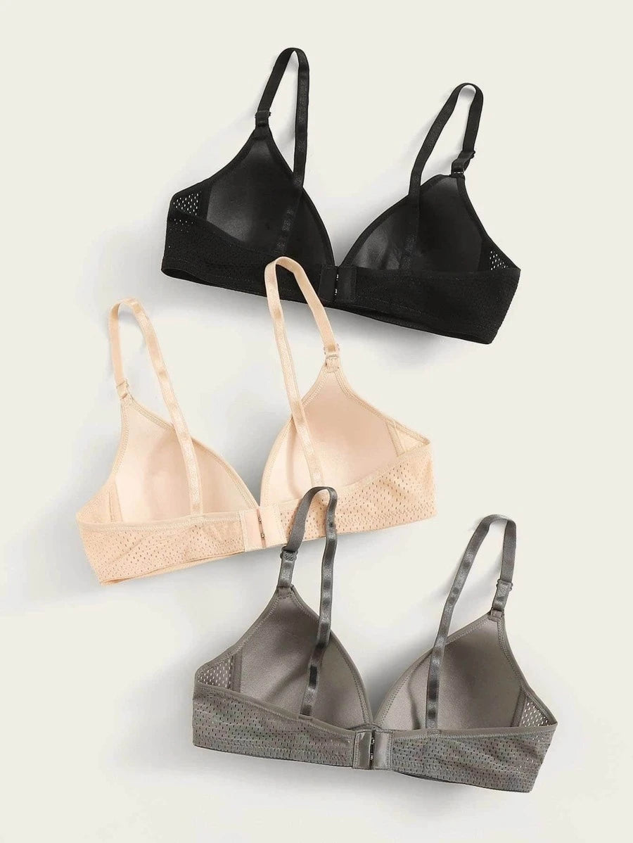 Adjustable Strap Bra Set-Soco Hoodie