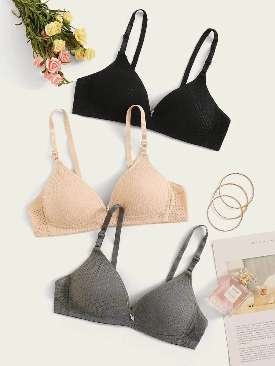 Adjustable Strap Bra Set-Soco Hoodie