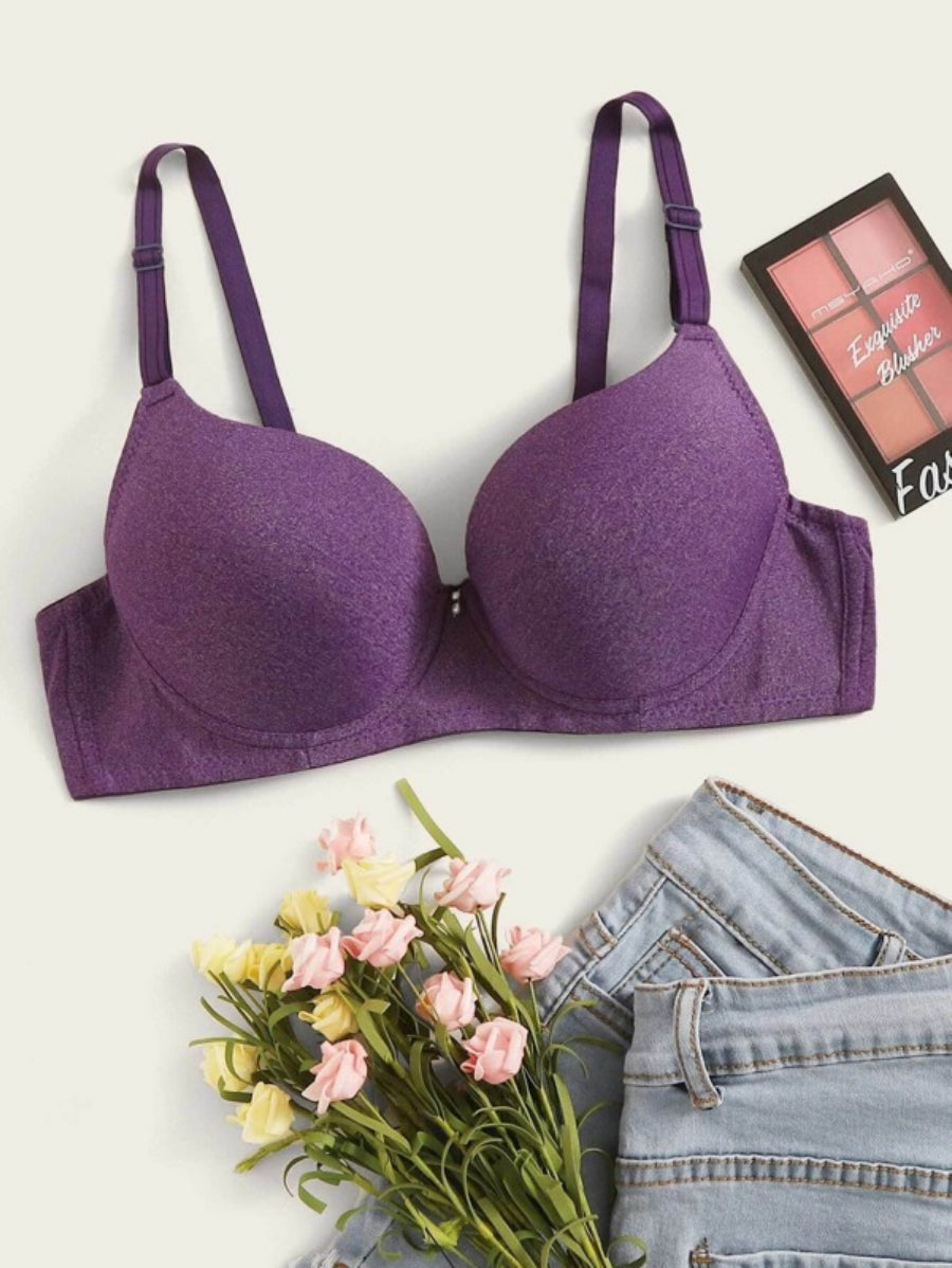 Adjustable Strap Push Up Underwire Bra-Soco Hoodie