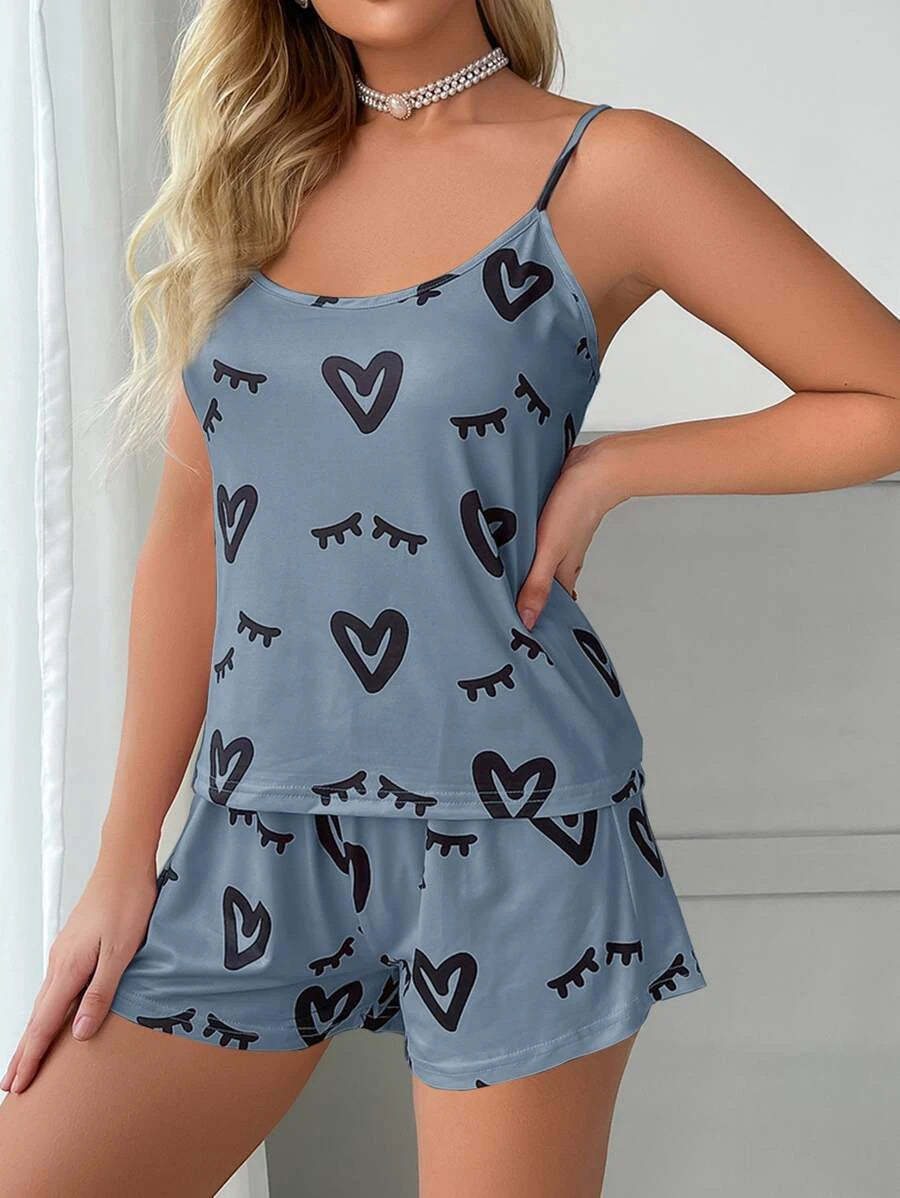 All Over Print Bow Front Set-Soco Hoodie