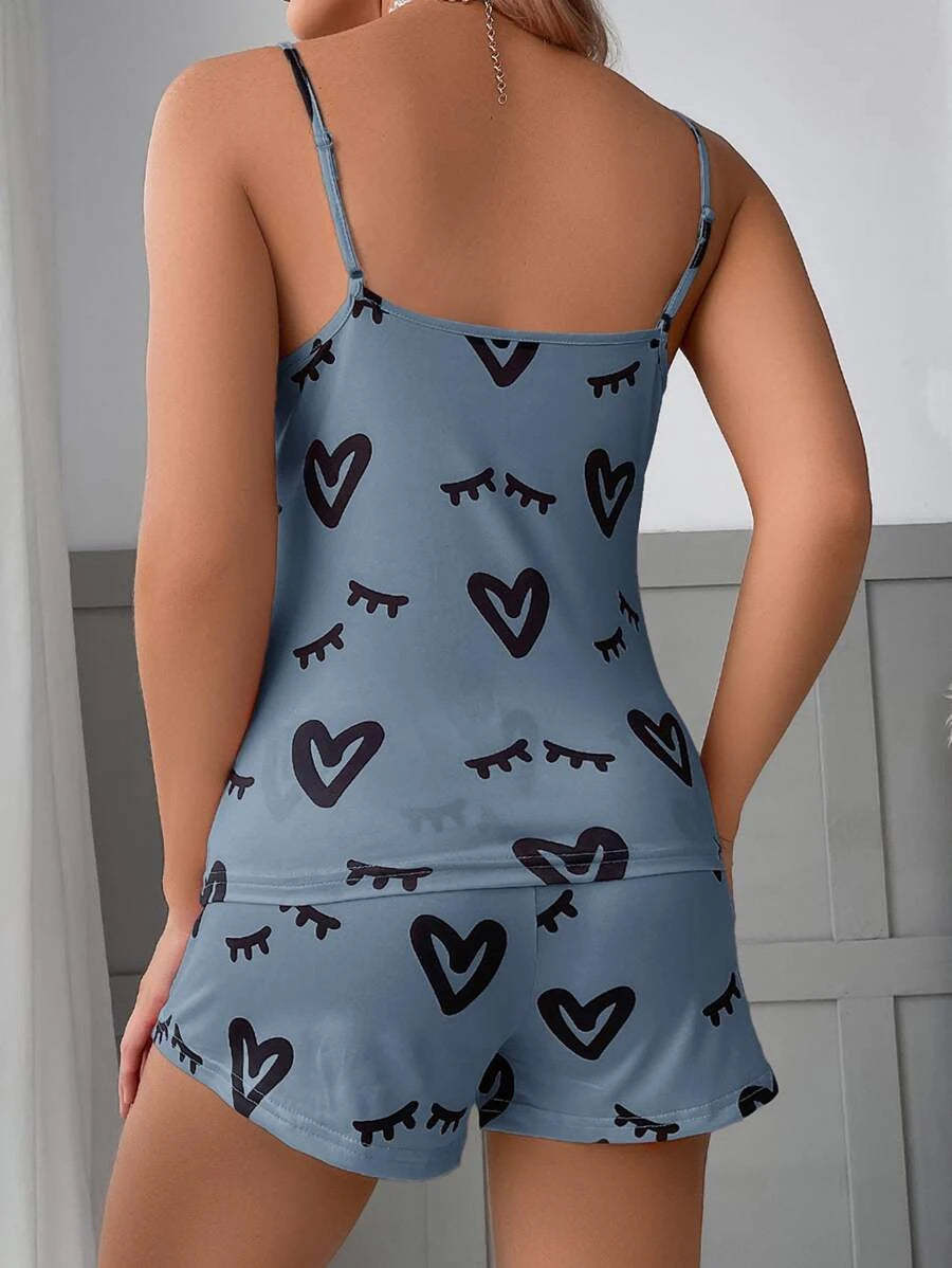 All Over Print Bow Front Set-Soco Hoodie