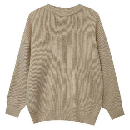 Cashmere Knitted Solid Long-Sleeved Loose Pullover For Women-Soco Hoodie