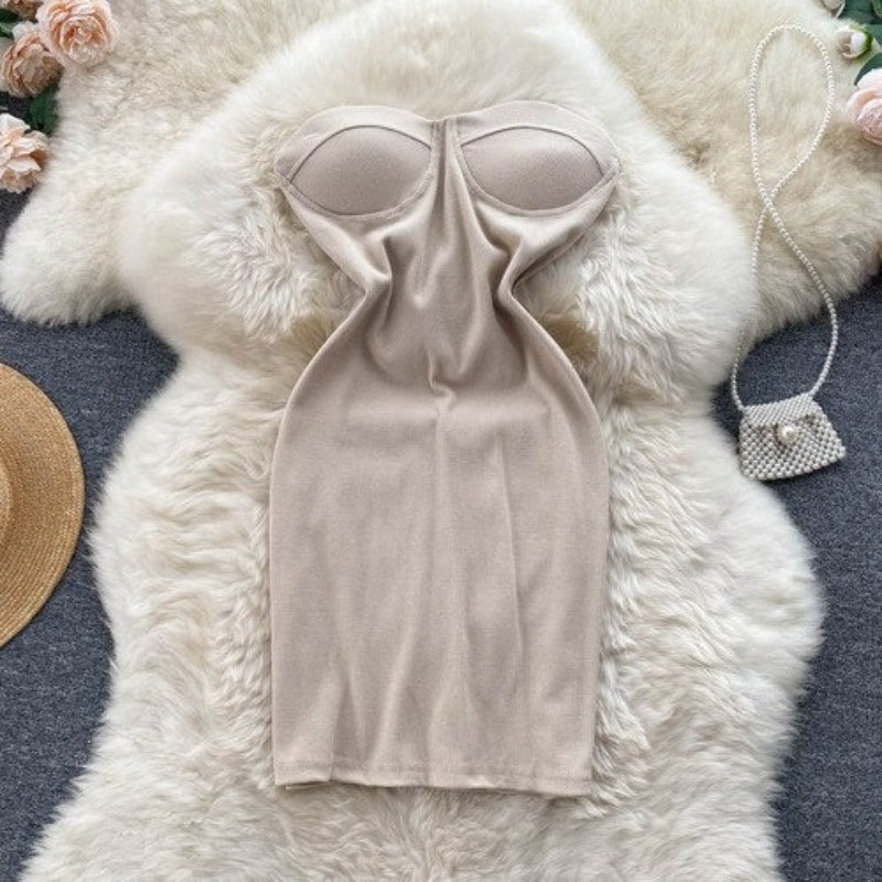 Stylish Off Shoulder Waist Slim Dress For Women-Soco Hoodie