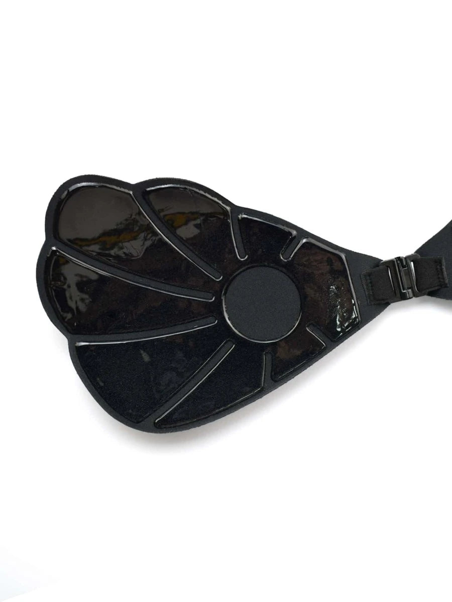 Bow Backless Adhesive Scallop Trim Bra-Soco Hoodie