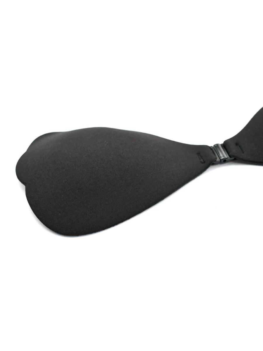 Bow Backless Adhesive Scallop Trim Bra-Soco Hoodie