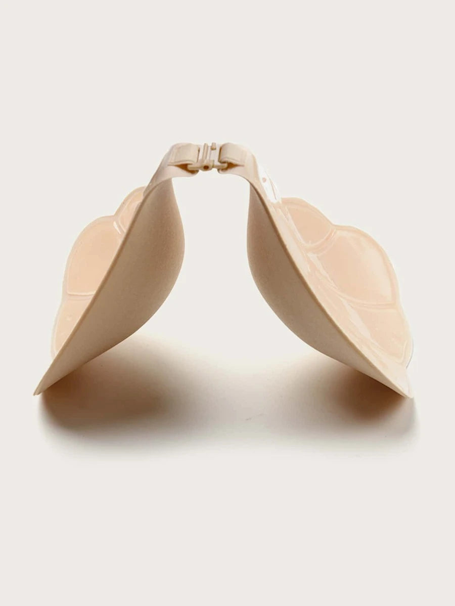 Bow Backless Adhesive Scallop Trim Bra-Soco Hoodie