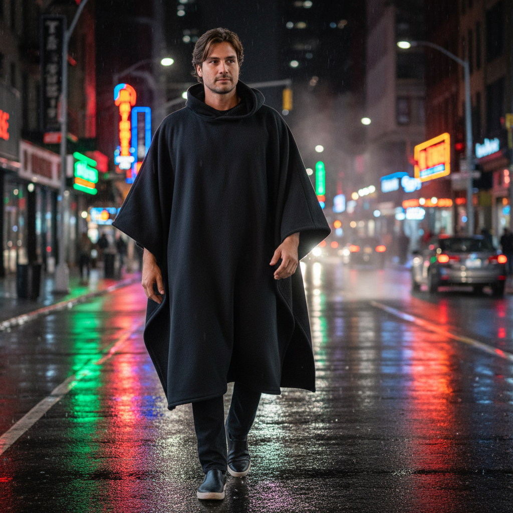 Unisex Cloak Hoodie Oversized Cape Style Design