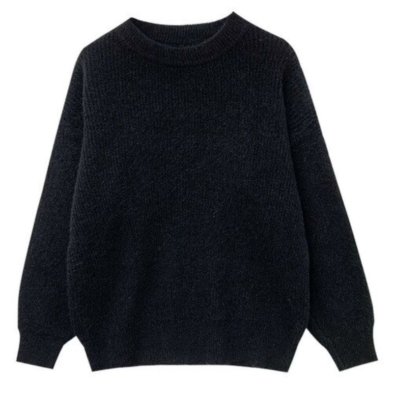Cashmere Knitted Solid Long-Sleeved Pullover For Women-Soco Hoodie