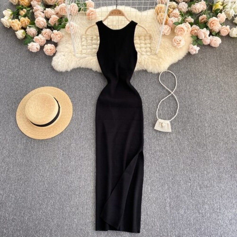 Casual Twisted Korean Long Dress For Women-Soco Hoodie