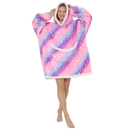 The Colorful And Charming Cartoon Oversized Blanket Hoodie-Soco Hoodie